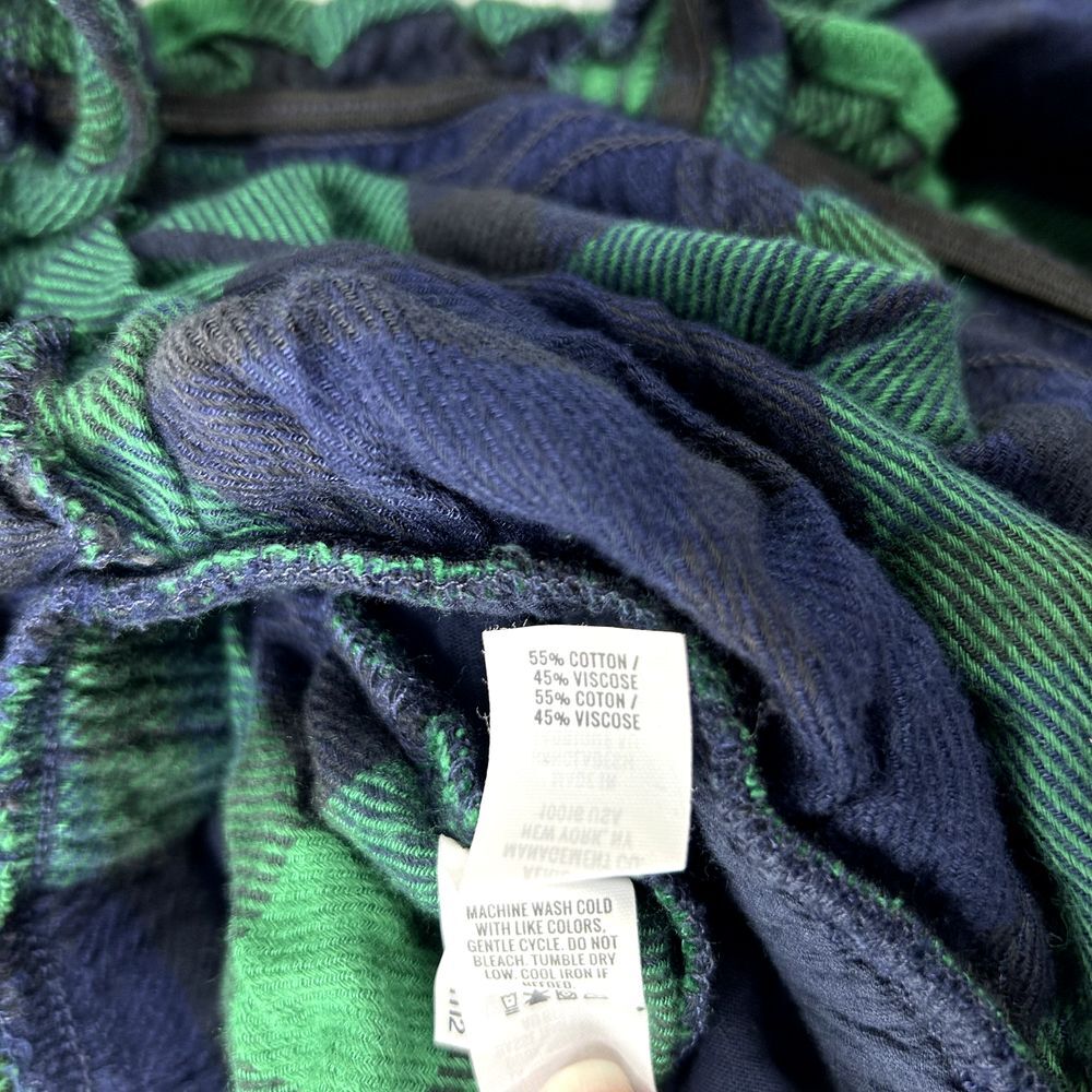 Aerie Pajama Sleepwear Romper Womens Small Green & Blue Plaid‎ with Pockets NWT - Picture 8 of 10